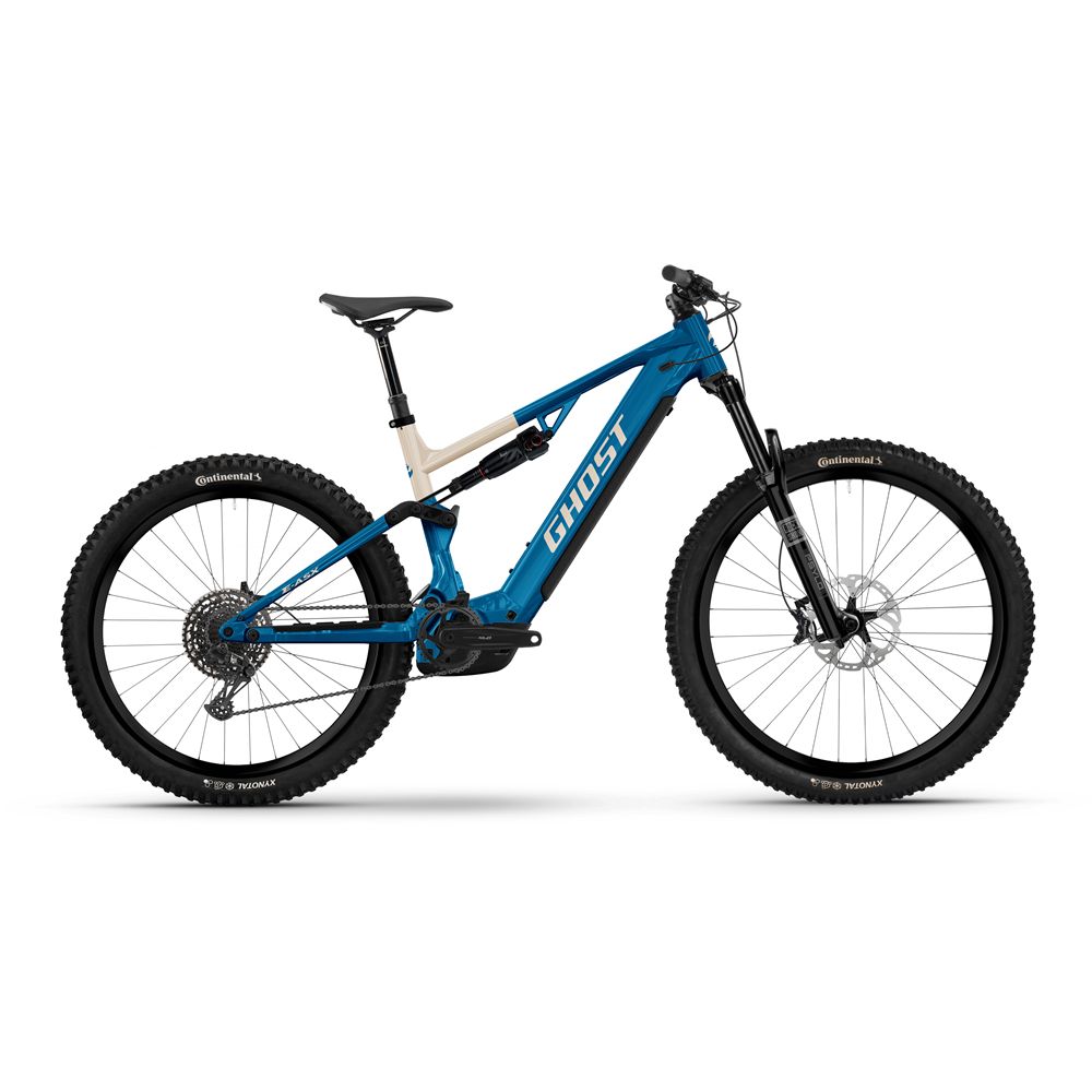 BICICLETA GHOST E-ASX UNIVERSAL HIGH BLU/BEI TALLA L