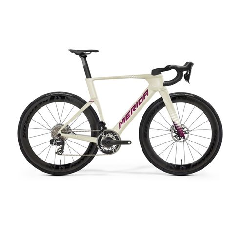 BICICLETA MERIDA REACTO 6000 T.M VANILLA/PURPLE